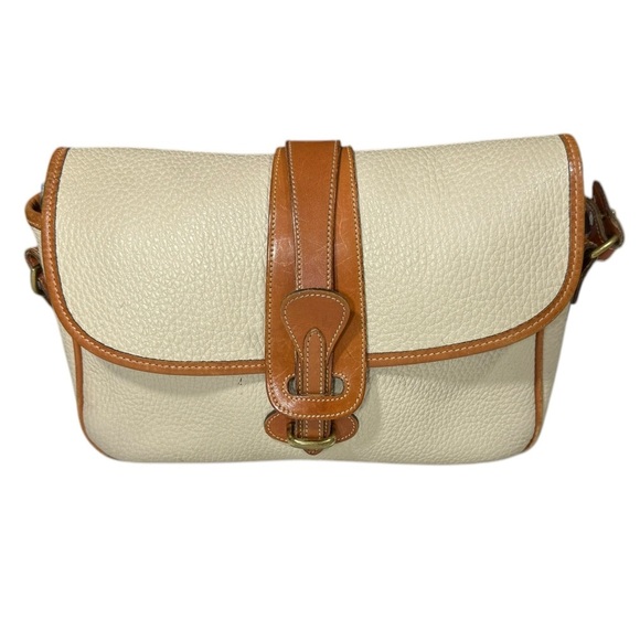 Dooney & Bourke Equestrian R56 Binocular Handbag Vintage Bone/Tan - Picture 3 of 16